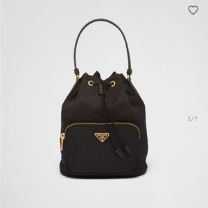 Prada Black Crossbody Bag with Gold Accents